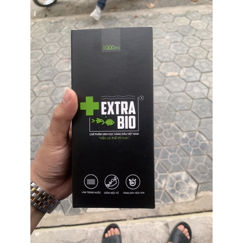 Chế phẩm Men vi sinh ExTra Bio chai 1000ml làm trong nước bể cảnh,bể Koi