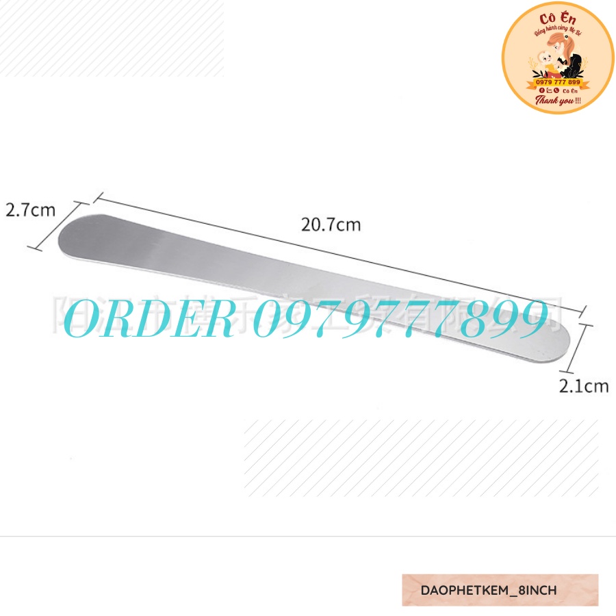 Dao phết kem làm bánh bằng thép không gỉ chất lượng cao 8 INCH