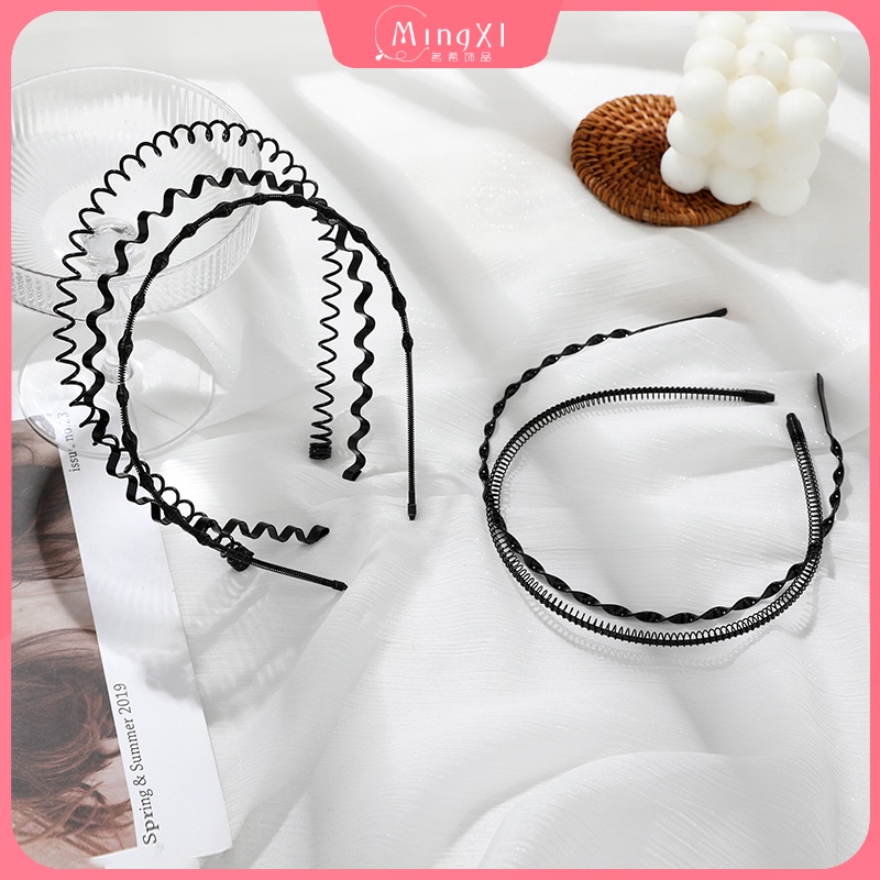 Băng Đô Cài Tóc Bằng Kim Loại Vô Hình Thời Trang Hàn Quốc Cho Nam Nữ