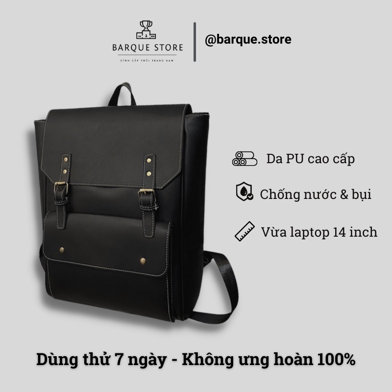 Balo da nam đựng laptop phong cách Hàn Quốc  BQ501