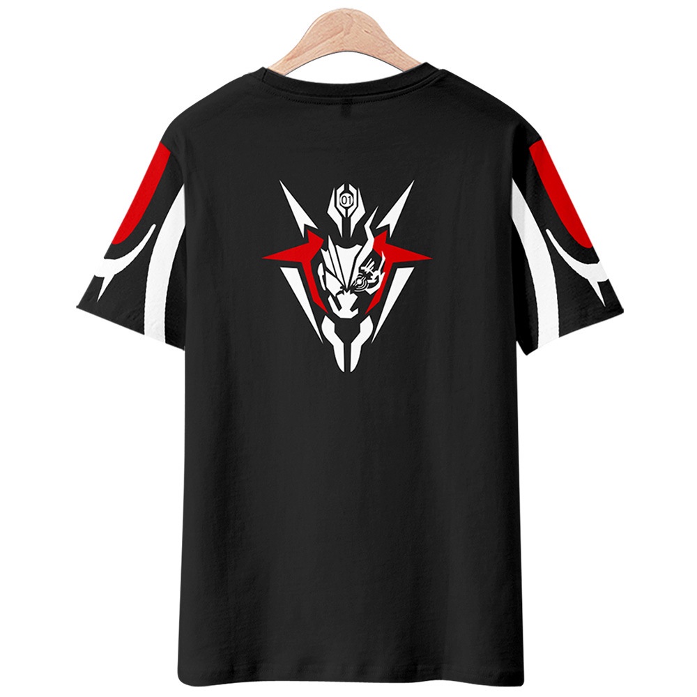 Áo Thun Acrylic Heisei Rider Hai Chiều Tay Ngắn Cổ Tròn In Họa Tiết Anime Kamen Rider Cho Nam Và Nữ