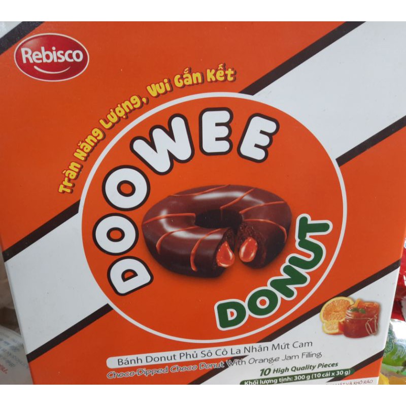 Bánh DOOWEE DONUT phủ kem nhân kem 300g