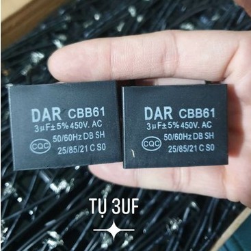 Tụ điều hòa - Tụ quạt 3uF 450V - Hàng chuẩn tốt