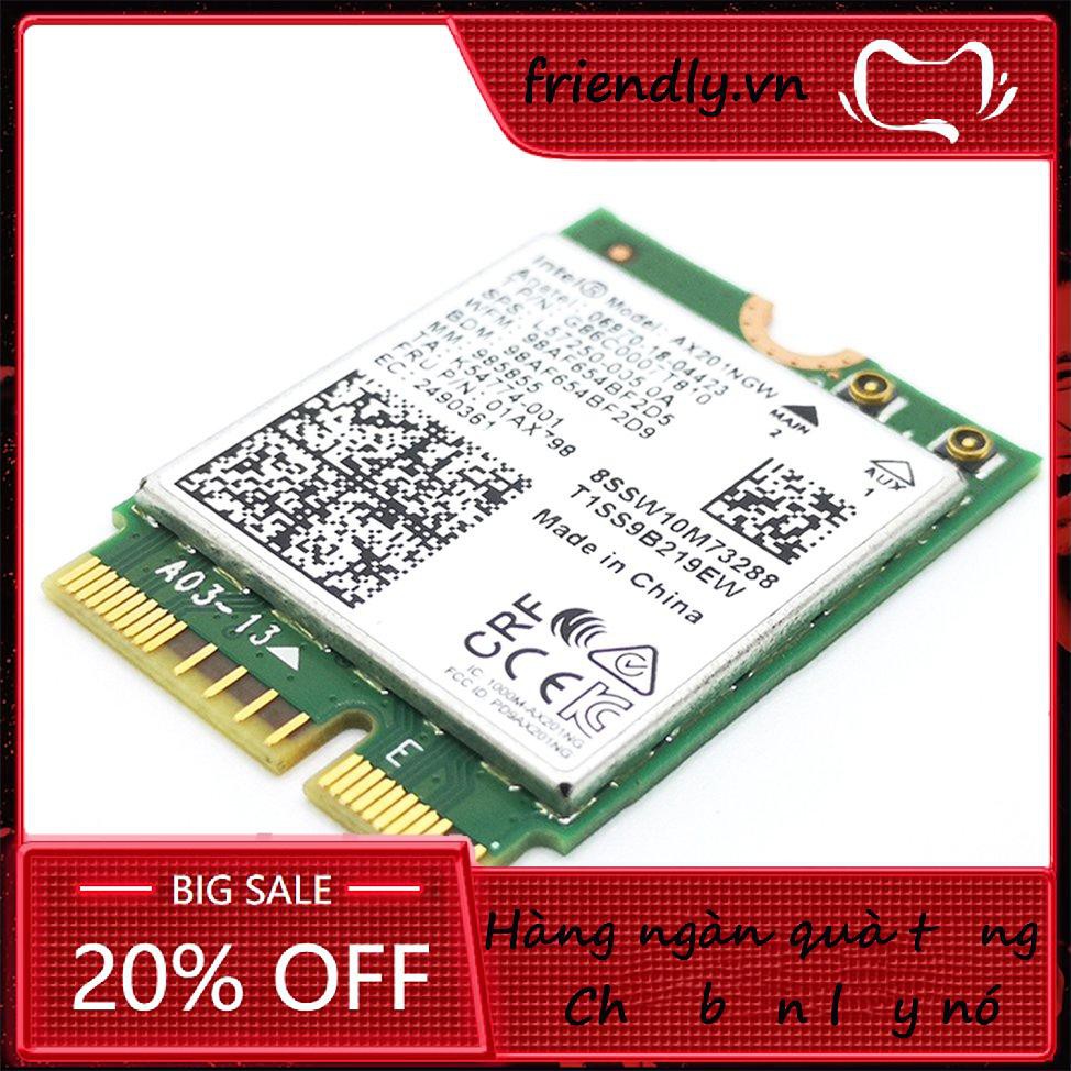 Không Dây Wifi 6 Intel Ax201 5.0 Băng Tần Kép 2.4g / 5g Ngff Cnvi