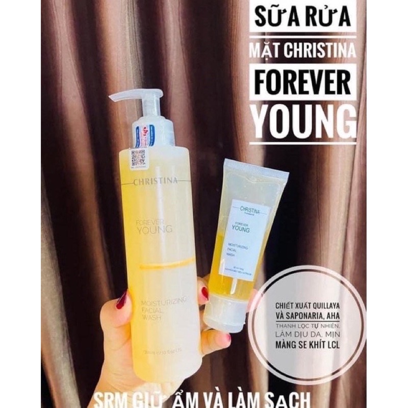 Sữa rửa mặt Christina Foreve Young Moisturizing Facial Wash 300ml