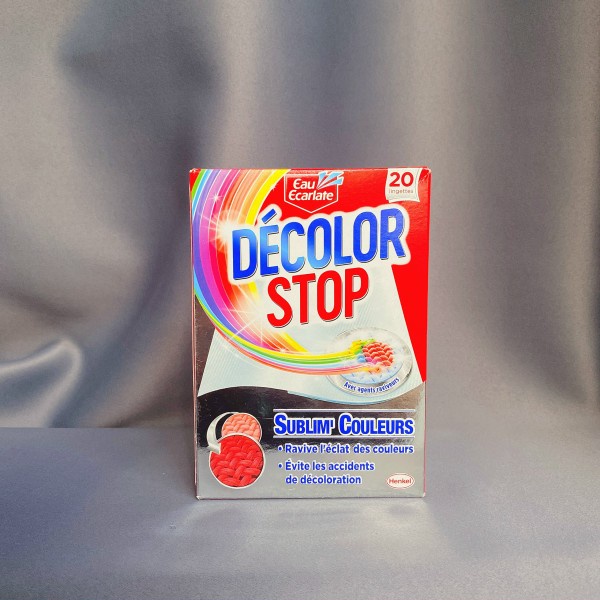 Miếng giặt ngăn lem màu Décolor Stop Complete Action  ( hàng Pháp)