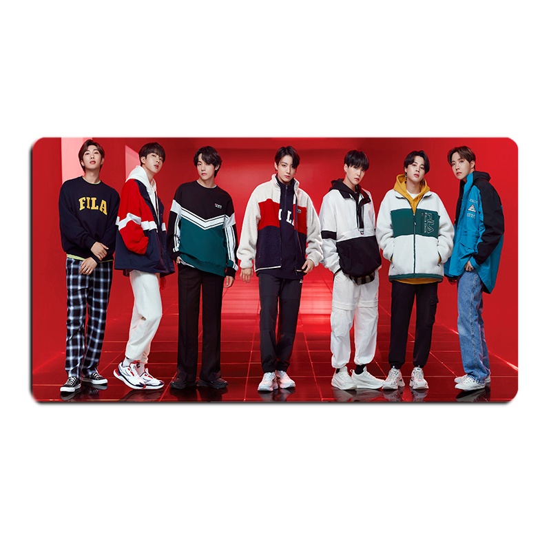 Tấm Lót Chuột Và Bàn Phím Máy Tính In Hình Nhóm Nhạc bts Hàn Quốc
