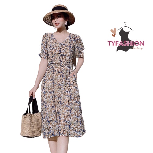 Đầm xoè hoa nhí dạo phố đi làm Mini Dress Petystore D009 | BigBuy360 - bigbuy360.vn