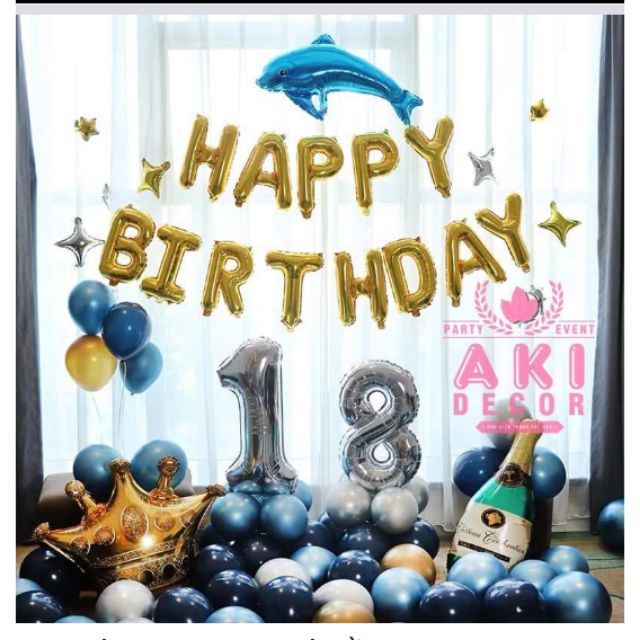 Set bóng trang trí đủ món như hình chỉ 215k