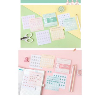 GIẤY NOTE KẾ HOẠCH 21 NGÀY