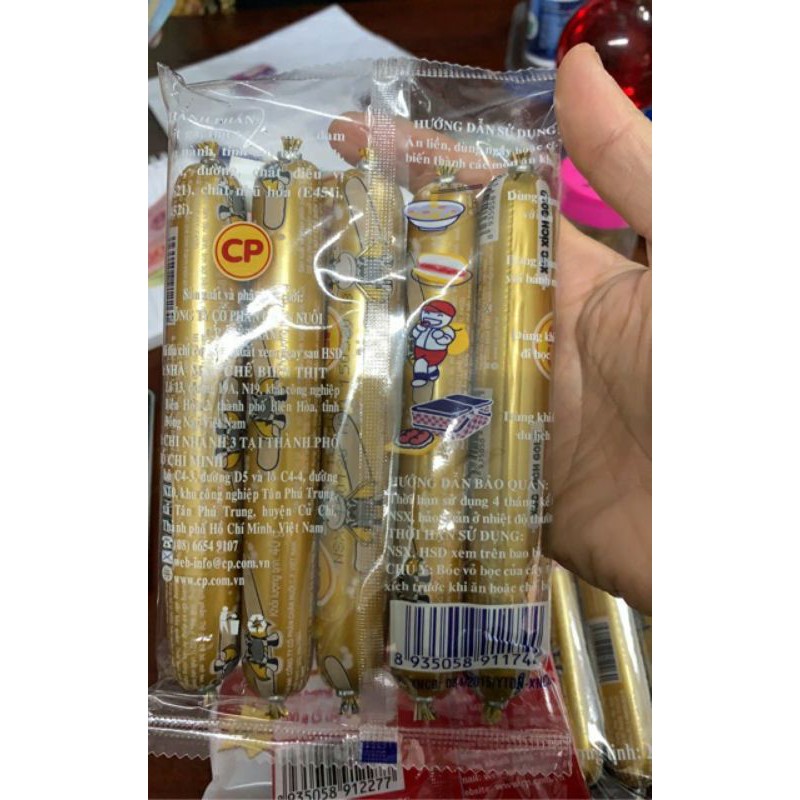 xúc xích cp tiệt trùng heo- bò túi 200g | BigBuy360 - bigbuy360.vn