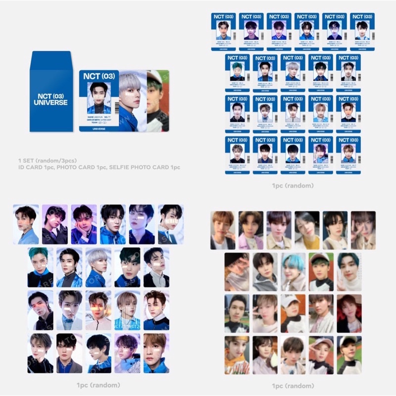 Gói ảnh ID Card + Photocard Set NCT 2021 ‘UNIVERSE’