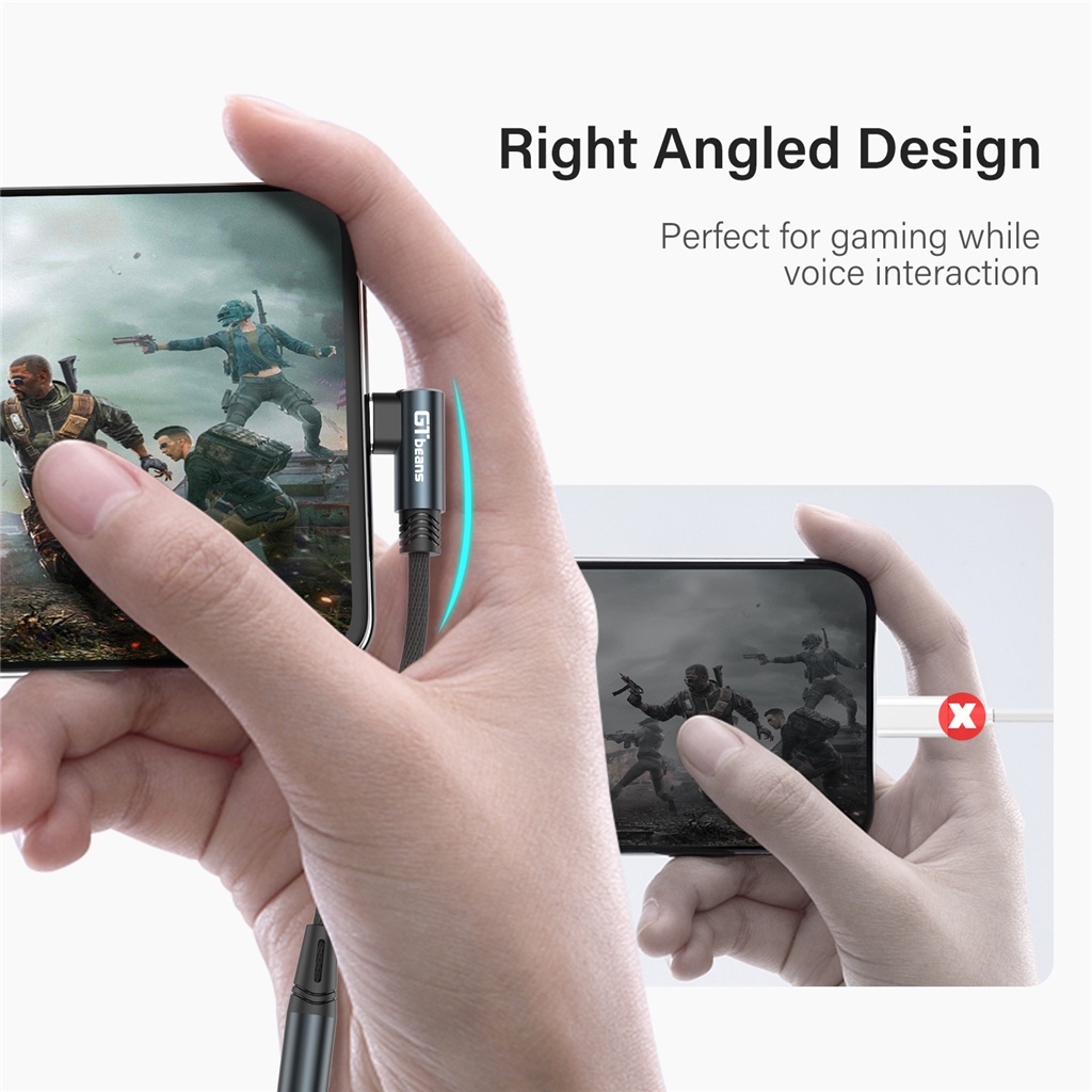 Dây Cáp Nối Dài Tai Nghe 90 Độ Chuyển Đổi Từ USB Type C Sang 3.5mm Cho iPad Pro Samsung Galaxy Google Pixel Xiaomi