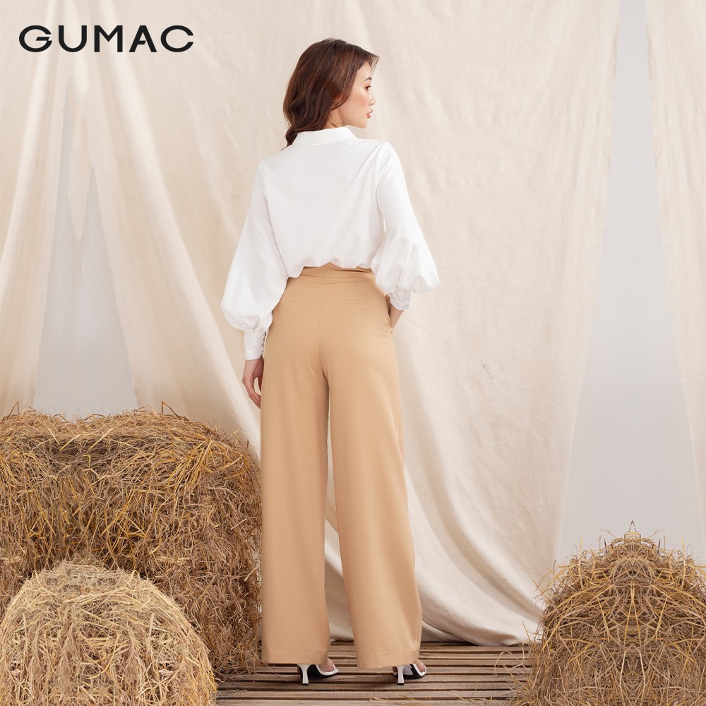 [Mã WABRGU72 giảm 10% tối đa 50k đơn 250k] Quần tây nữ ống rộng đĩa kiểu QA1098 GUMAC | BigBuy360 - bigbuy360.vn