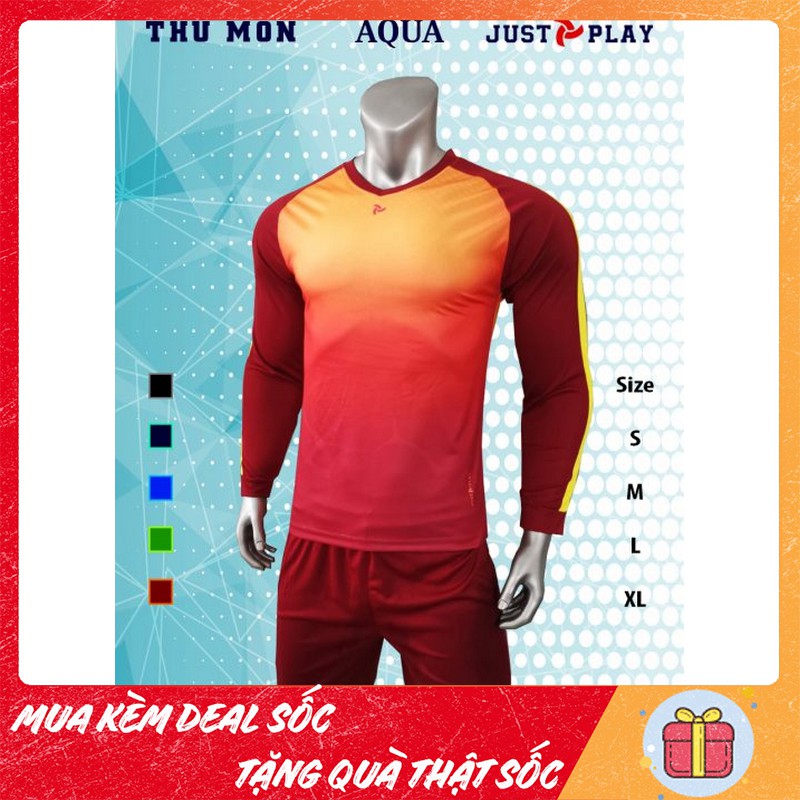 Quần Áo Thủ Môn Aqua chính hãng Justplay - Có đệm mút giảm chấn thương, vải thun lạnh cao cấp