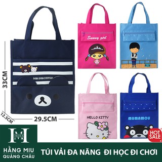 Túi vải Tote Quảng Châu đa năng không thấm nước đi học đi chơi | Trend