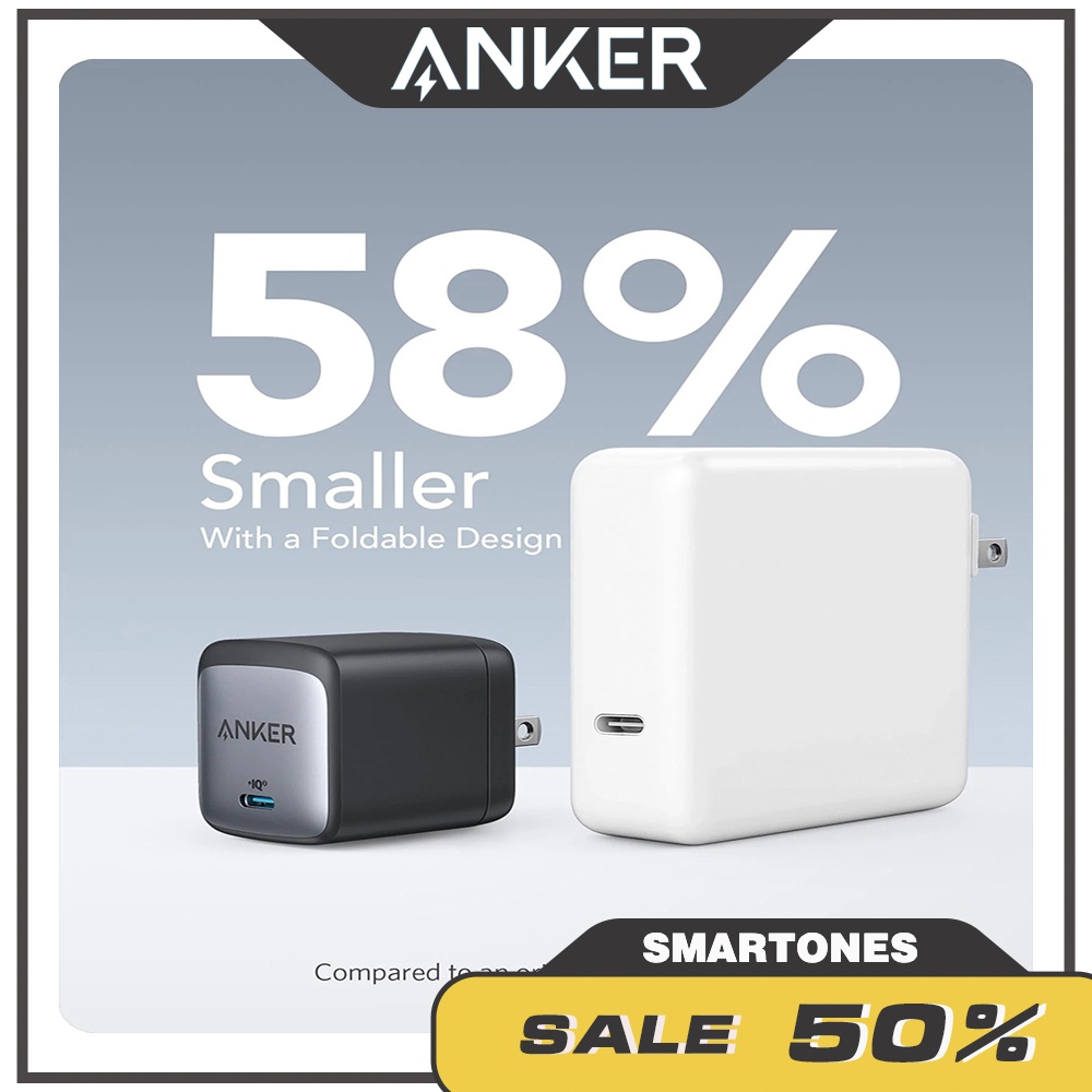 Sạc ANKER PowerPort 715 Nano II 65W 1 cổng USB-C PiQ 3.0 tương thích PD - A2663 - BH 18 tháng