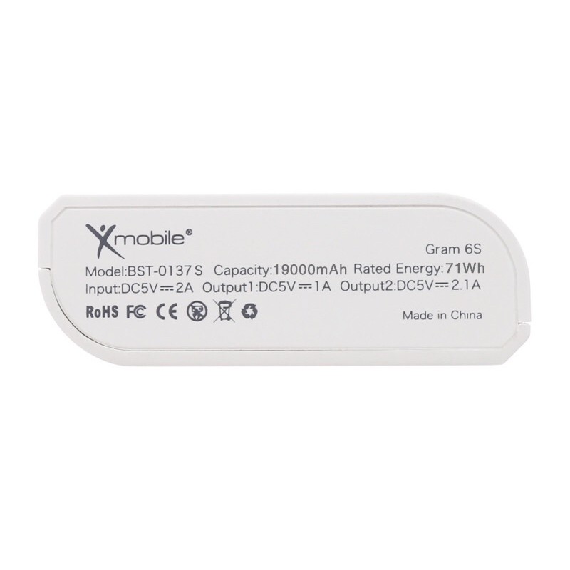 Pin sạc dự phòng 19.000 mAh Xmobile Gram 6S lõi pin LG/Panasonic (đã sử dụng)