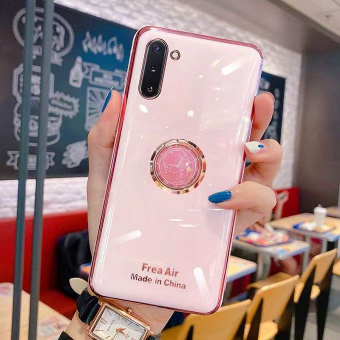 Ốp Điện Thoại Mềm Có Giá Đỡ Dạng Vòng Tròn Bảo Vệ Camera Cho Samsung Galaxy A10 A10S A20 A30 A20S A21 A21S A41 A50 A50S A30S A70