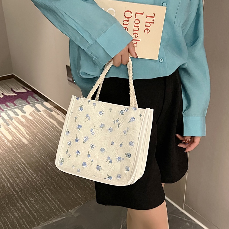 Túi xách JASMIN NOIR phối ren hoa thời trang xinh xắn cho nữ