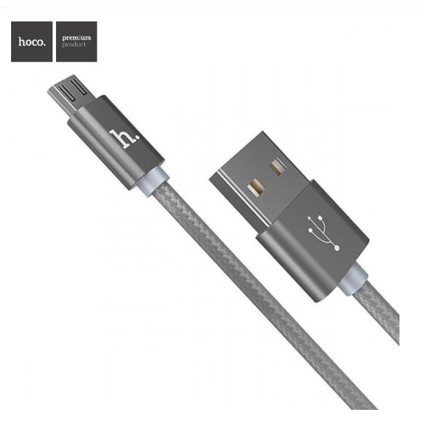 Cáp sạc Micro USB HOCO X2 Knitted - Hàng Chính Hãng