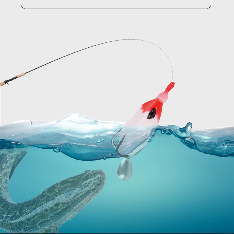 Mồi Câu Cá Giả Hình Ếch Nhảy Mềm 4.5cm / 8g