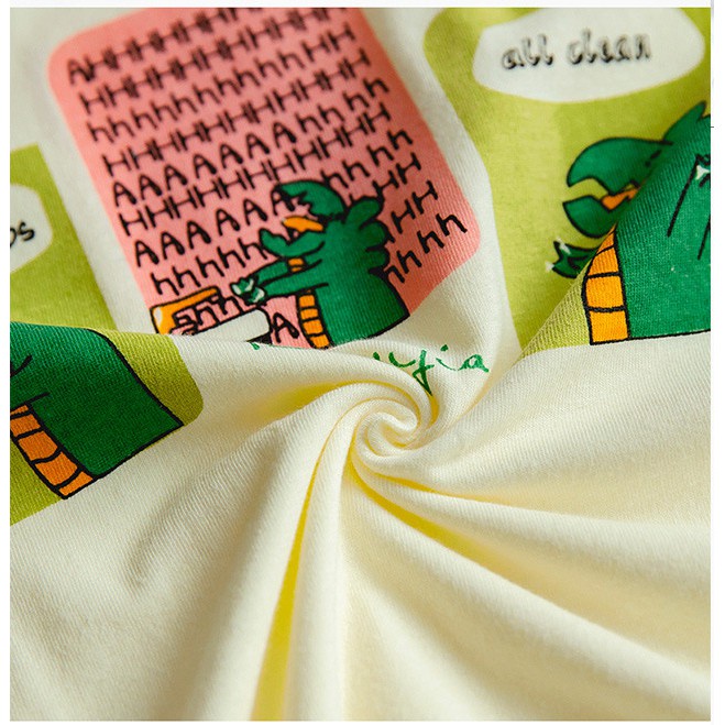Bộ Đồ Ngủ Pijama 3/4 Tay Bằng Cotton Cho Bé 90-160cm