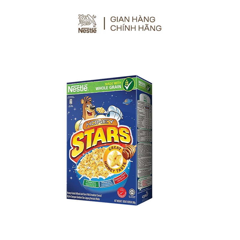 [Mua 1 Tặng 1 - Tặng Ngũ Cốc Ăn Sáng Vị Ngẫu Nhiên] Ngũ cốc ăn sáng HONEY STARS (Hộp 300g)