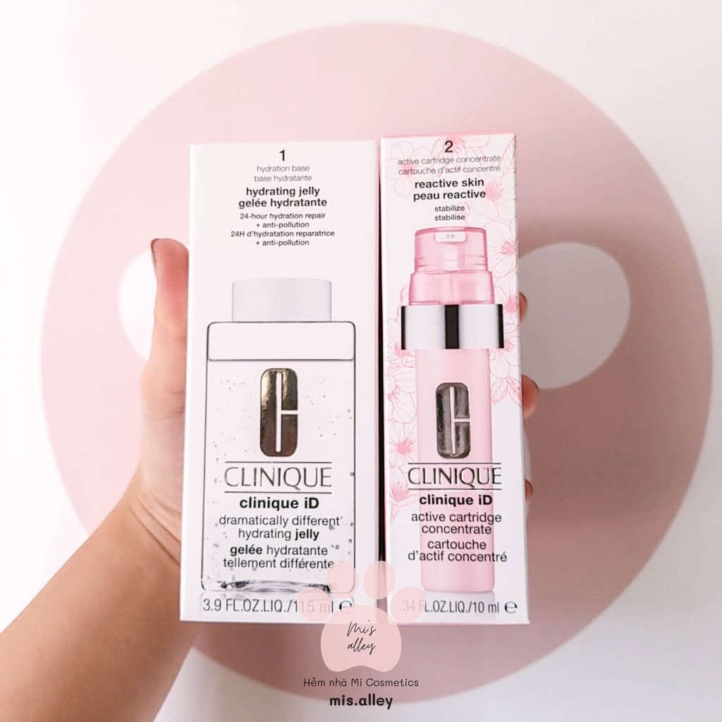 🌸CLINIQUE iD🌸Dưỡng ẩm 24h + lõi tinh chất Clinique iD Dramatically Different Hydrating Jelly FULL SIZE | Bill US