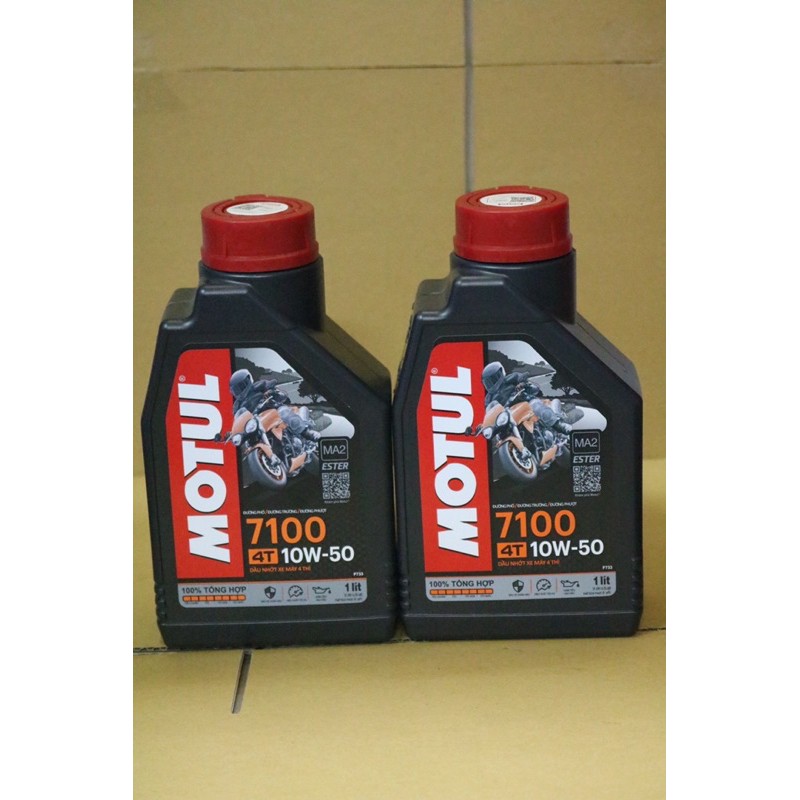 Nhớt Motul 7100 10w50 1L 100% tổng hợp