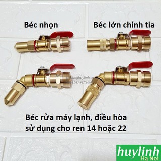 Đầu béc phun rửa máy lạnh điều hòa ren 22 - 14 cho máy rửa xe cao áp