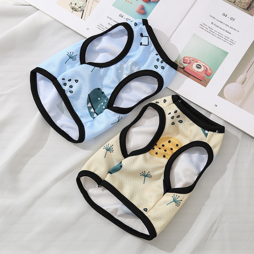 [Áo Thun Thú Cưng] ⚡ Bộ Sản Phẩm In Hình Khủng Long, Gấu, Mây Ngộ Nghĩnh Nhiều Màu Sắc Dành Cho Chó Mèo