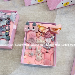 Set Phụ Kiện Kẹp Tóc Cho Bé Fullbox