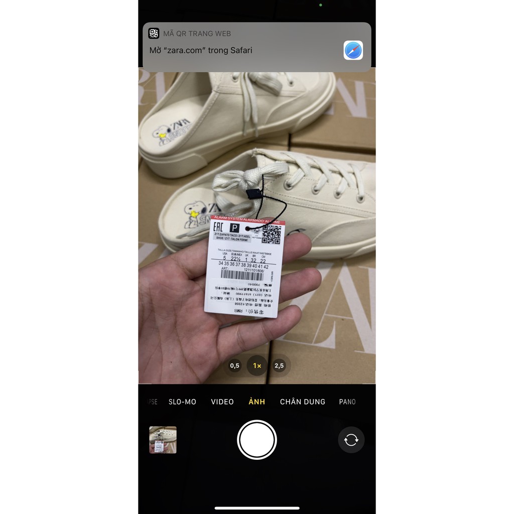 Giày Zar Snoppy 💙 FREESHIP 💙 Sục Lười Mickey Trắng - Giày Thể Thao - Thời Trang Nam Nữ