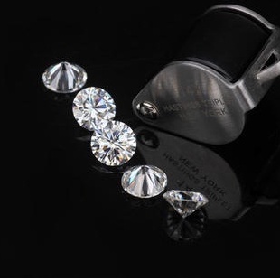 Kim cương nhân tạo Mỹ Moissanite 2.5 ly - 2.7 ly - 3ly đính đá răng làm trang sức hàng đẹp