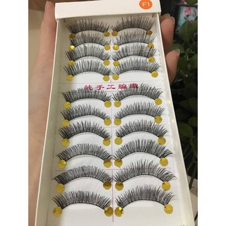 Mi giả Đài Loan Mi tóc tự nhiên mi lụa3D