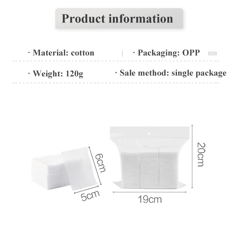 Túi Bông Tẩy Trang JUJIAJIA 1000 Miếng Chất Liệu Cotton Một Lớp