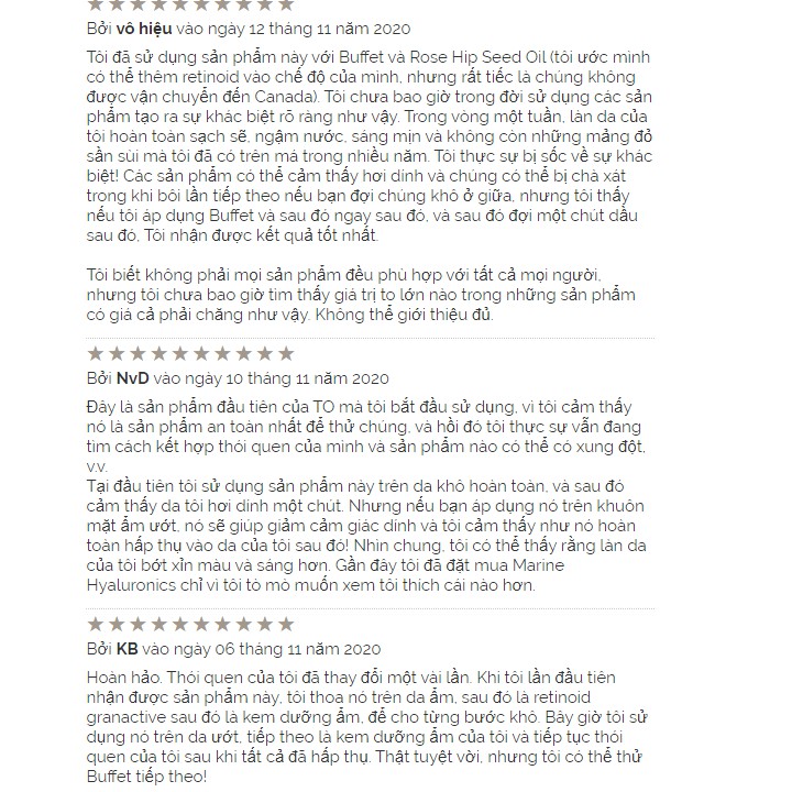 (Bill Canada) The Ordinary Hyaluronic Acid 2% + B5, Serum cấp nước và phục hồi da sau mụn | BigBuy360 - bigbuy360.vn