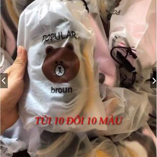 10 đôi tất gấu cổ ngắn