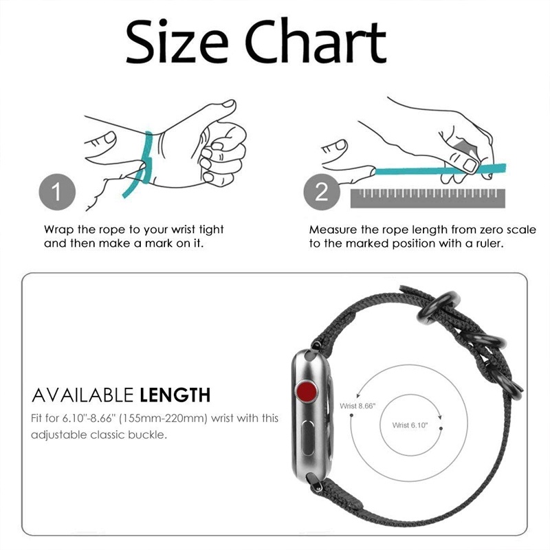 Dây Đeo Nylon Thể Thao Cho Đồng Hồ Thông Minh iWatch se 3 5 6 4 2 1 38Mm 44Mm 40Mm se 3 5 6 4 2 1 38Mm