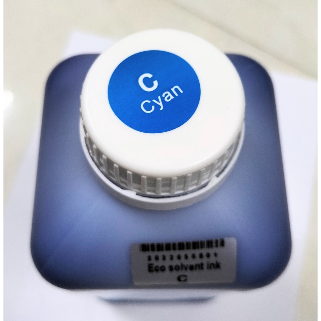 Mực dầu màu XANH ECO Solvent Ink dành cho máy in Epson in Decal khổ lớn