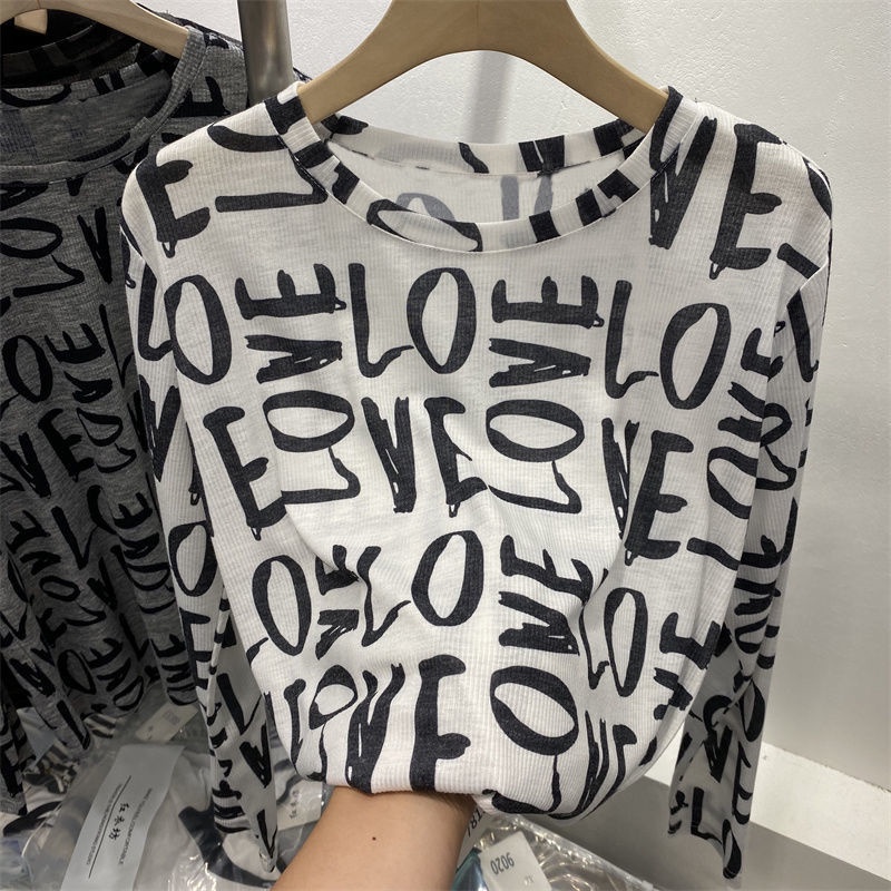 Áo Thun Nữ Dài Tay In Họa Tiết Da Báo Thời Trang