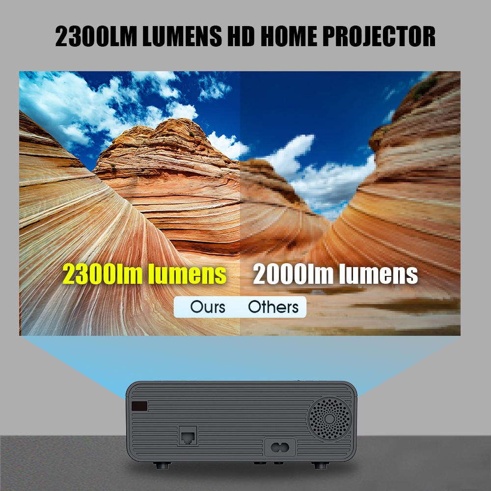 HOT🔥W80Mini HD LED Portable Projector 720P Android OS Pixels Resolution 3000 Lumens Support AirPlay DLNA Miracast