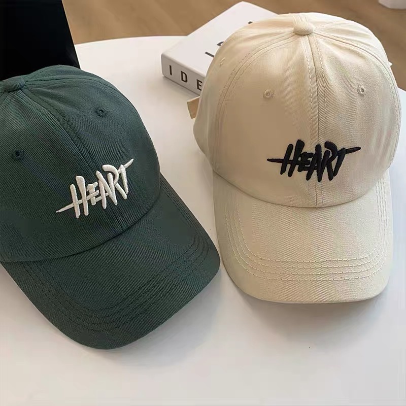 Nón mũ lưỡi trai HEART thời trang unisex nam nữ (Ảnh thật/Có sẵn)