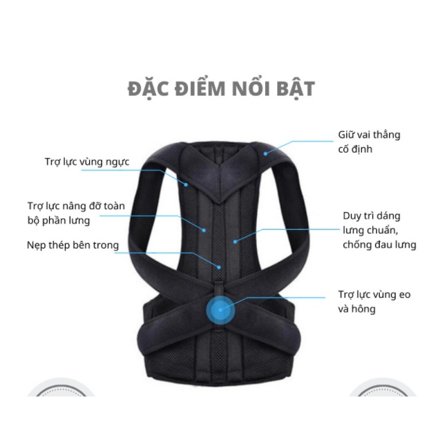 Đai chống gù lưng vai, đai điều chỉnh tư thế, cải thiện cột sống JoLy LaDy