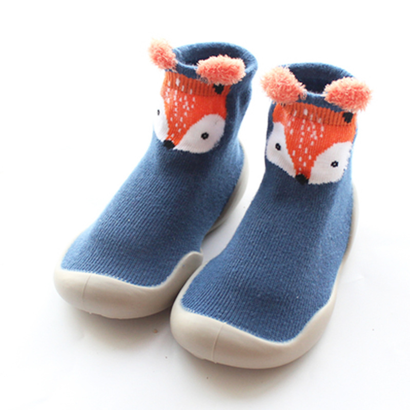Spring and autumn New style Cotton outdoor children socks soft rubber single house socks cartoon baby boy toddler shoes
