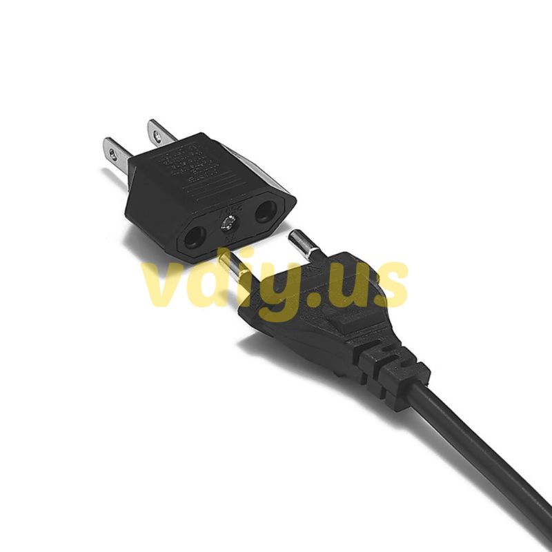Phích cắm điện chuyển đổi từ chân tròn sang chân dẹt, tròn 4mm sang dẹt Nhật