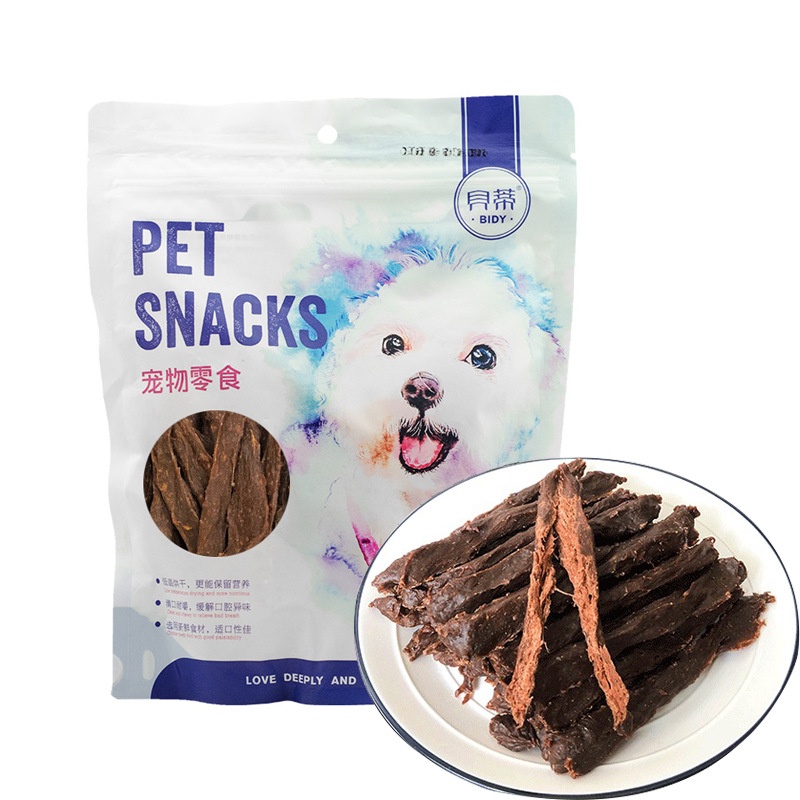 Đồ ăn cho chó Hipipet Bidy thịt bò sấy khô snack cho chó hương vị thơm ngon giàu dinh dưỡng - 400gr