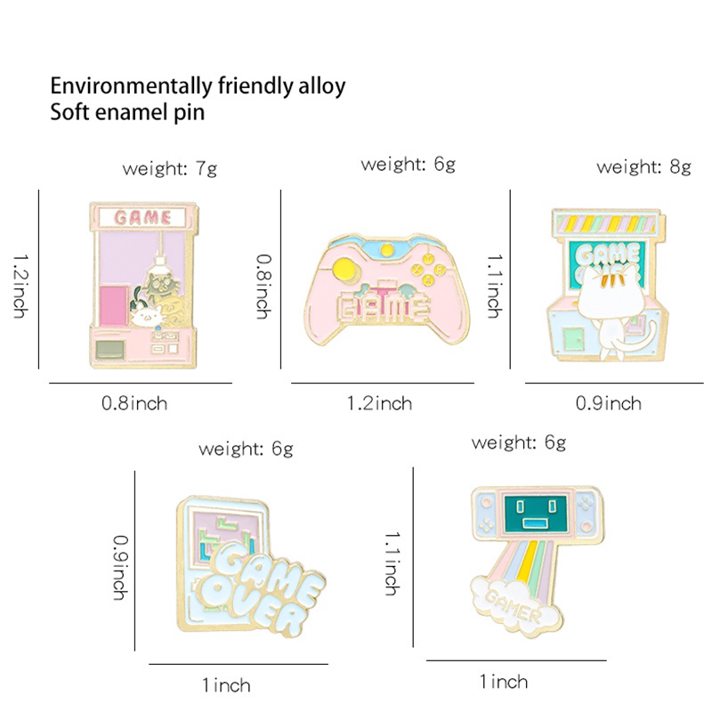 Ghim Cài Áo Hình Máy Chơi Game Hoạt Hình Dễ Thương