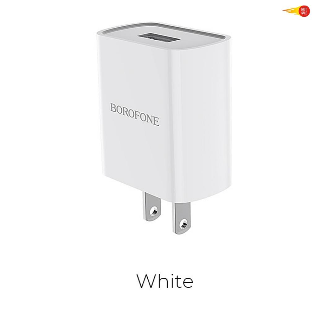 Củ sạc nhanh samsung iphone oppo xiaomi chính hãng Cốc Borofone BA20 , Cục sạc nhanh cho dòng máy ipad androi ios